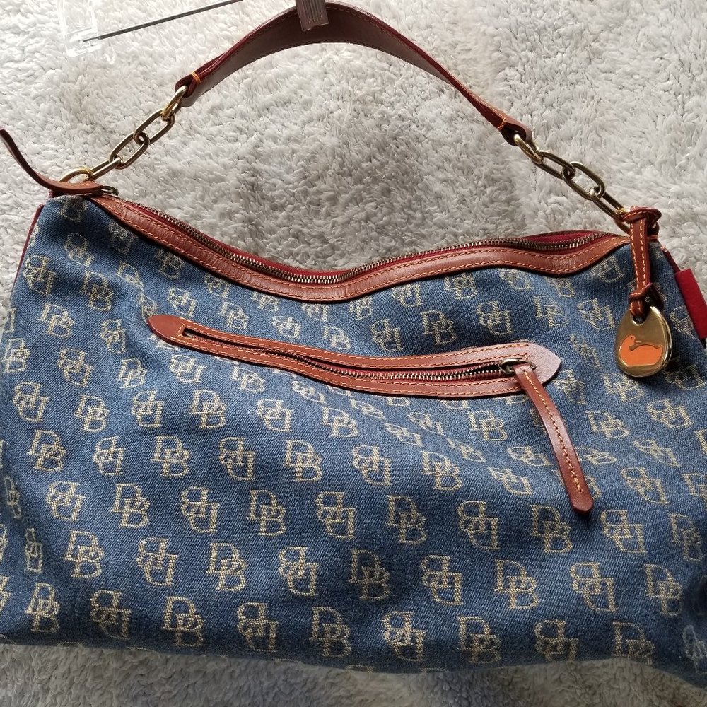 Denim Signature Dooney & Bourke Satchel